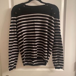 Striped long sleeve top